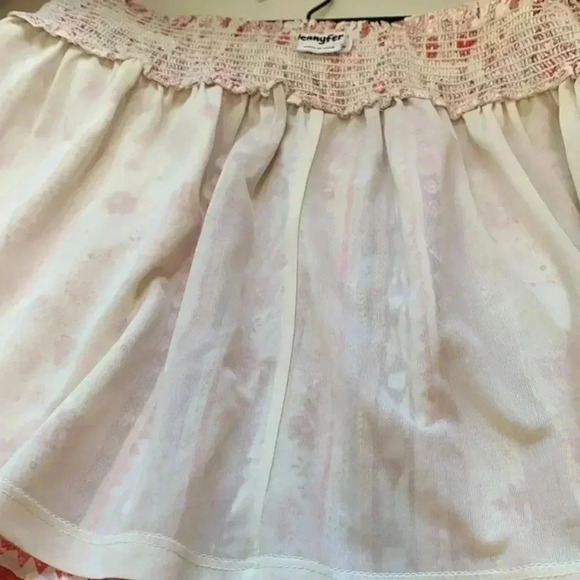 Jennyfer Lined Light Airy Summer Skirt w Wide Elasticized Waistband - Picture 6 of 9